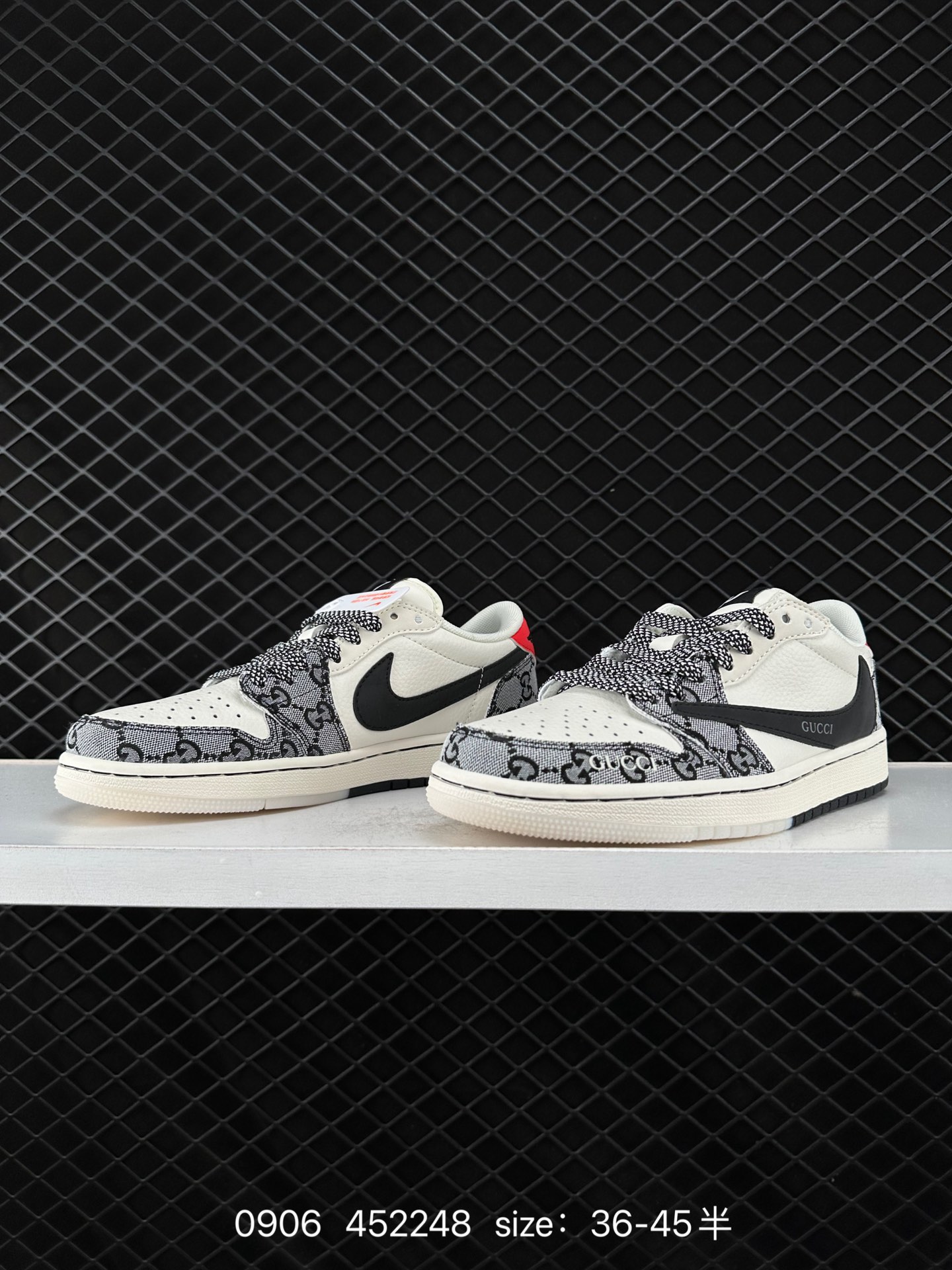 fragment design x Travis Scott x Nike Air Jordan 1 Low OG SP”Black/Green Toe“